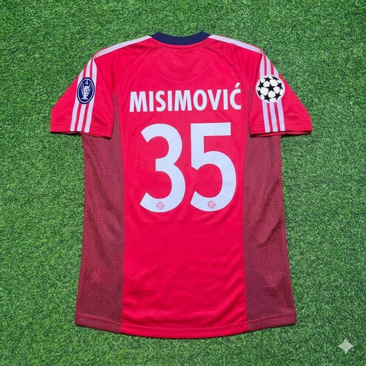 Zvjezdan Misimovic Bayern München 2002/2003 Season Home Red Retro Jersey