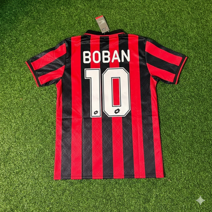 Maillot rétro de football Zvonimir Boban AC Milan 1994/1995